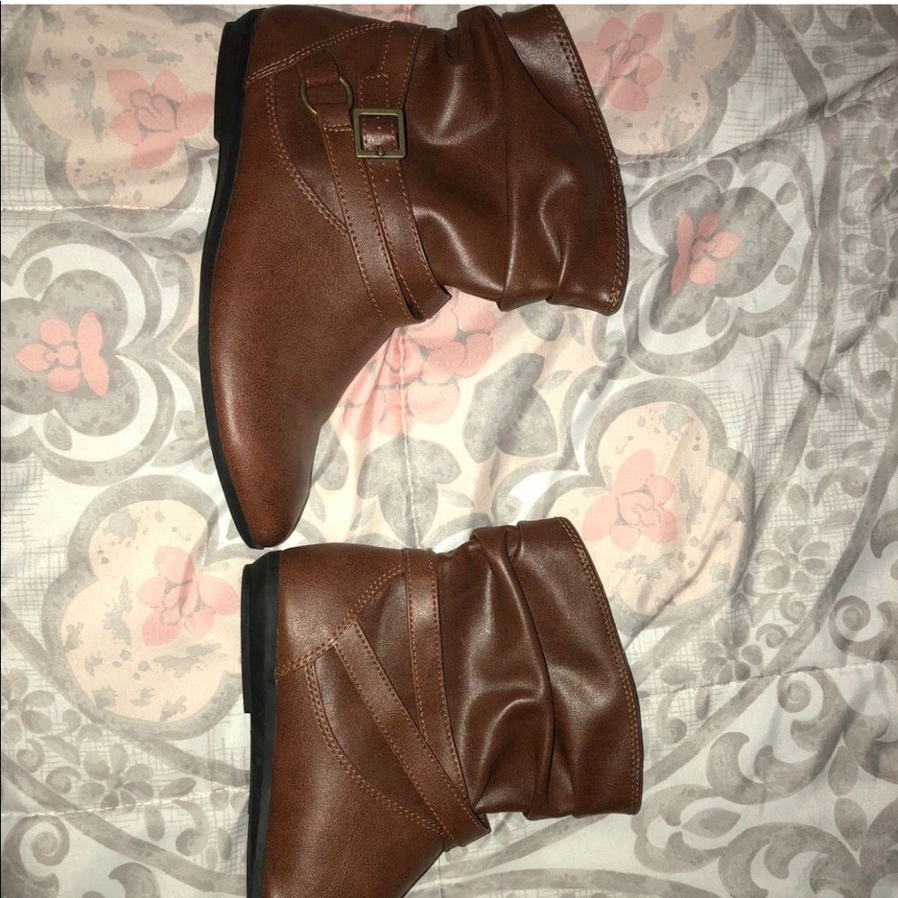 Brown little booties